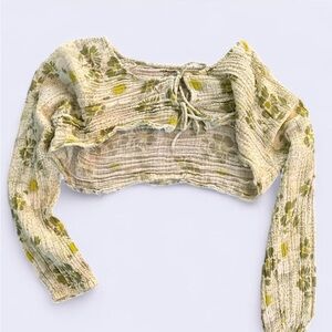 Out from Under Floral Green Women's Top